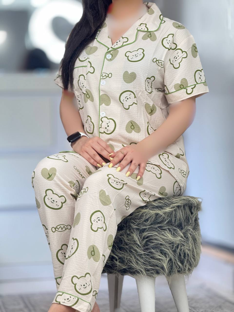ست دکمه دار خرس سبز ۵۸۵۵